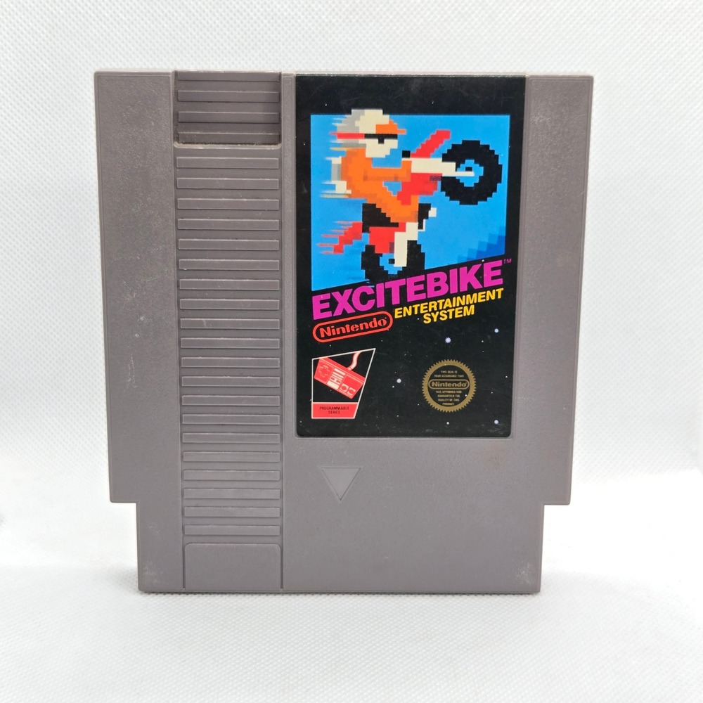 Nintendo Excitebike Video Game NES Gray Cartridge Tested NES-EB-USA